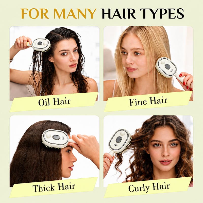 2026 Electric Steaming Massage Hair Care Brush