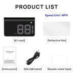 Head-Up Display Car GPS Digital Speedometer – HUD for Cars, Trucks & Motorcycles