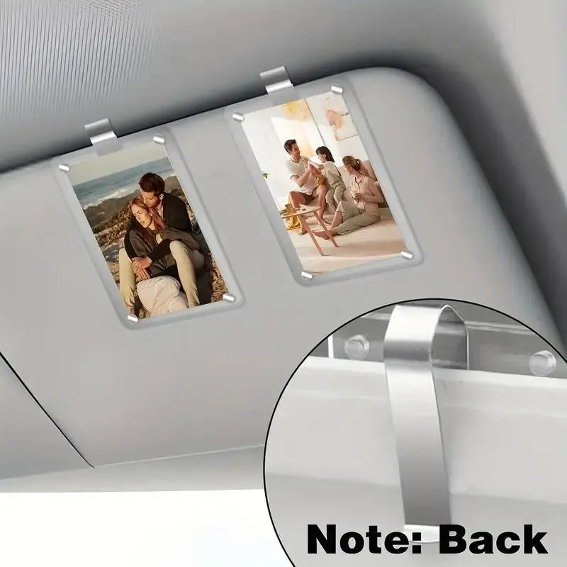 Wallet‑Size Magnetic Acrylic Photo Holder for Car & Fridge