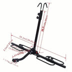2 Bike Carrier Platform Hitch Rack Bicycle Rider Mount Fold Receiver 2"