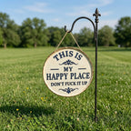 Funny Garden Metal Sign – Vintage Decor