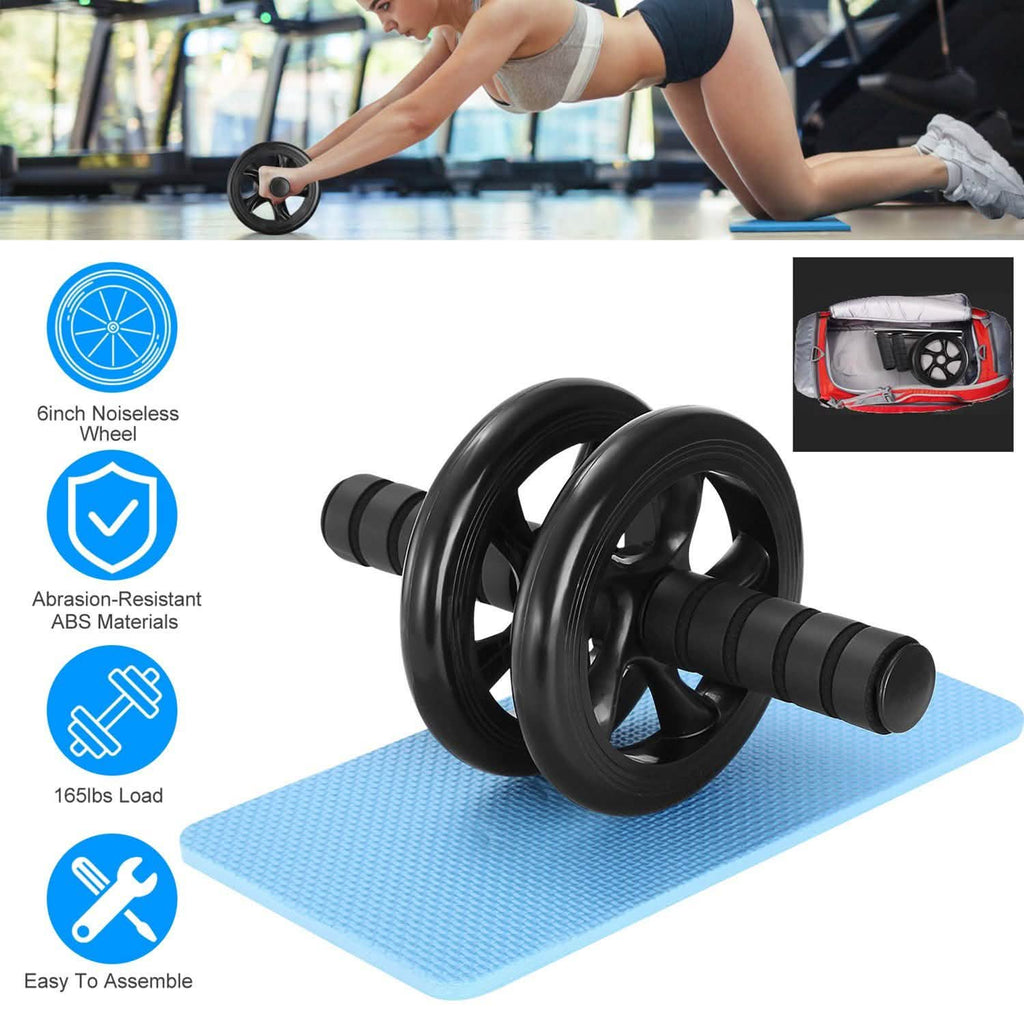 Ab Roller Wheel Fitness Exercise with Knee Pads