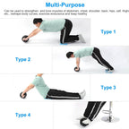 Ab Roller Wheel Fitness Exercise with Knee Pads
