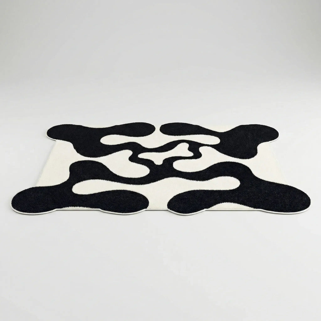 Abstract Wavy Pattern Area Rug for Modern Homes