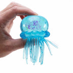 Cute Jellyfish Squishy Toy-Blue, Purple, Pink Glitter Jellyfish Stress Relief Squeeze Toy