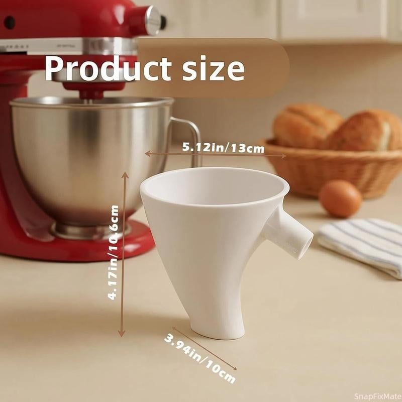 Flour Funnel for Kitchen Aid Stand Mixer