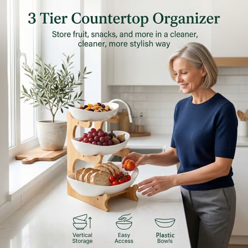 Practical Countertop Organizer for Daily Household Storage
