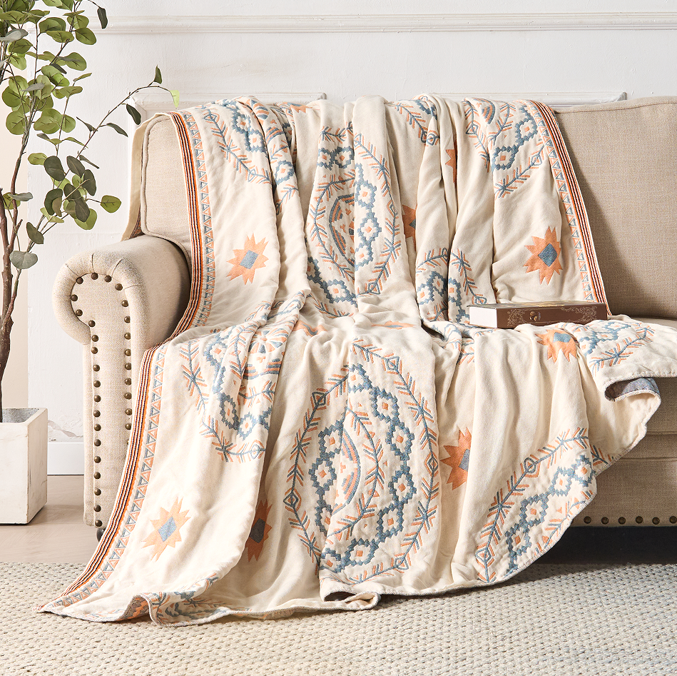 Mandala Pattern Throw Blanket