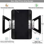 Bamboo Couch Armrest Tray with Clip-On Design