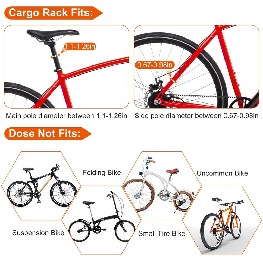 Adjustable Bike Cargo Rack