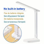 Adjustable LED Desk Lamp with Touch Control, Eye-Care Technology, USB Powered