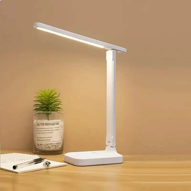 Adjustable LED Desk Lamp with Touch Control, Eye-Care Technology, USB Powered