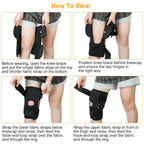 Adjustable Open Patella Compression Knee Brace