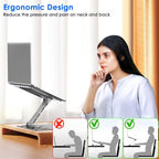 Adjustable Stepless Angle Laptop Stand Riser