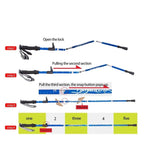 Adjustable Trekking Poles - Foldable Telescopic Pole