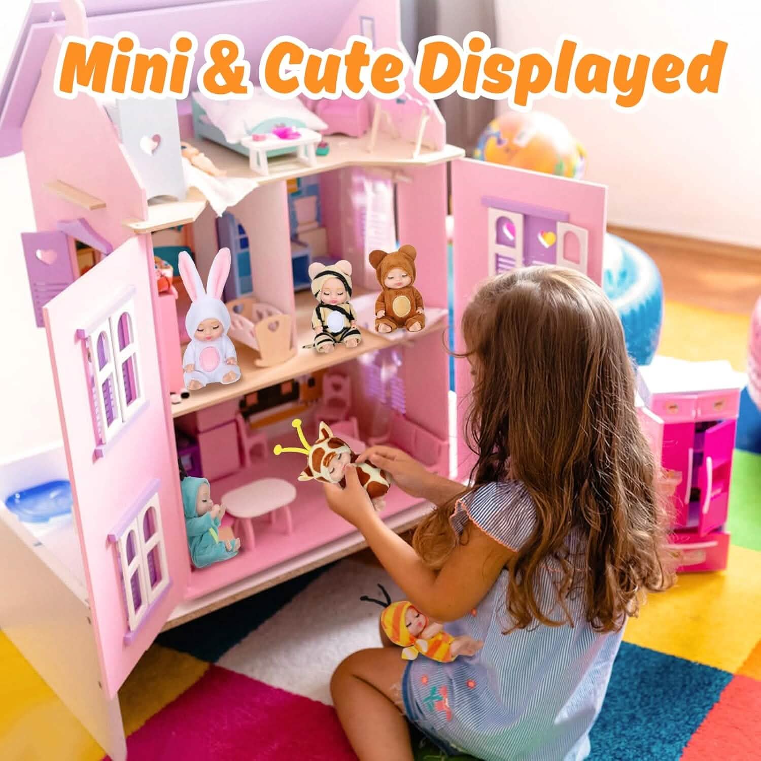 Adorable 4.3" Reborn Doll - Mini Cute Sleeping Youngsters Series