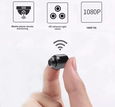 AetherGuard Mini WiFi Camera With Night Vision 1080P UK Video And Clear Audio