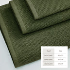 Cotton Textured Bath Towel Set - Acacia Collection