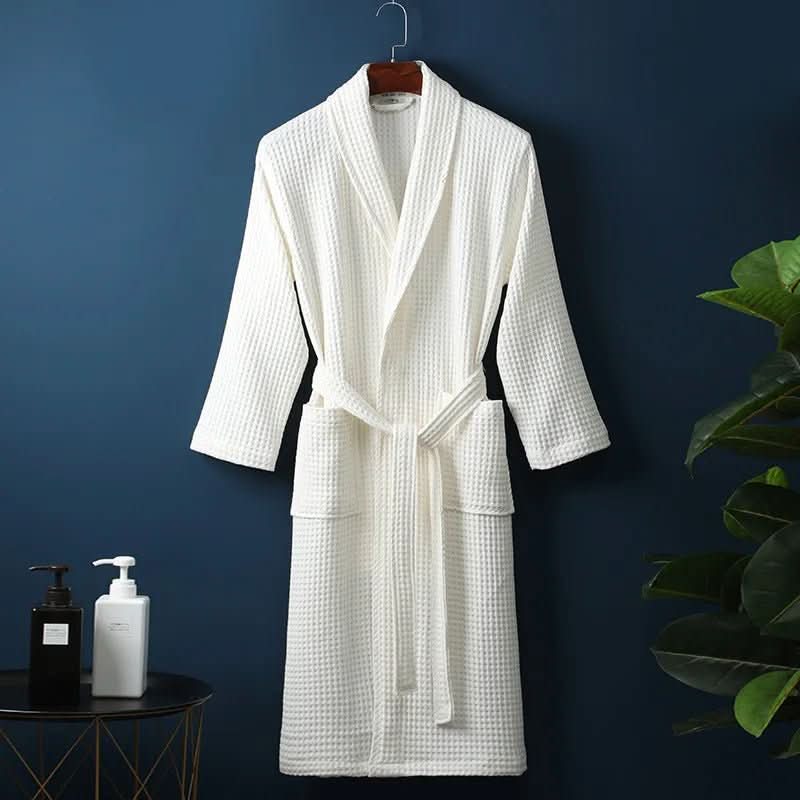 AirWeave Robe – Unisex Bathrobe with Waffle Texture