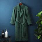 AirWeave Robe – Unisex Bathrobe with Waffle Texture