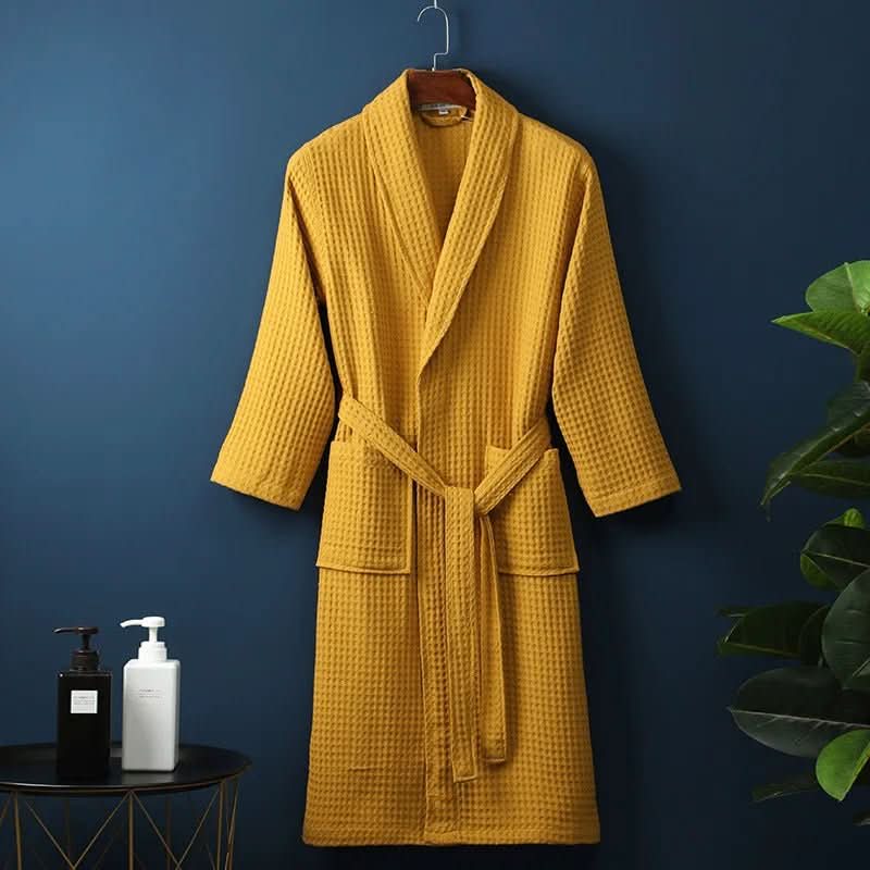AirWeave Robe – Unisex Bathrobe with Waffle Texture