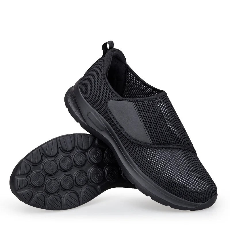 Comfortable mesh sneakers for wide or swollen feet