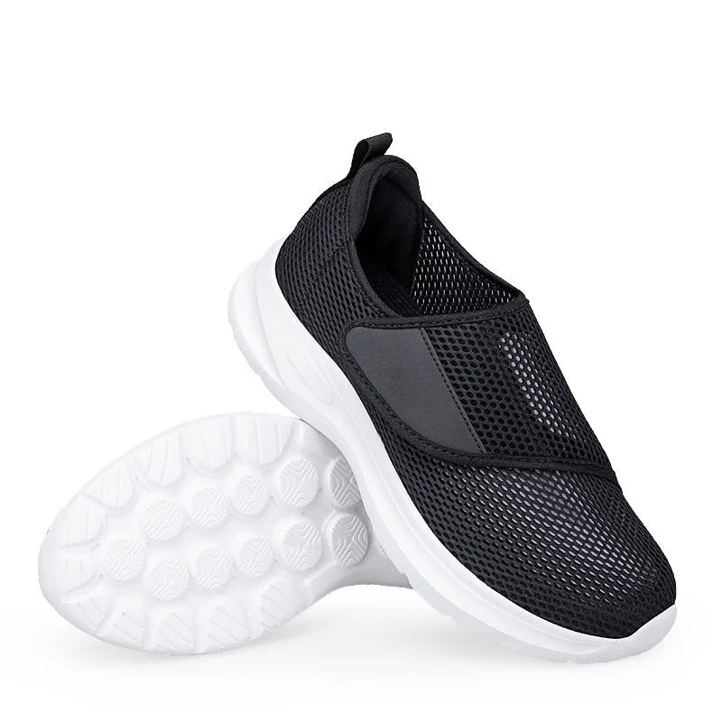 Comfortable mesh sneakers for wide or swollen feet