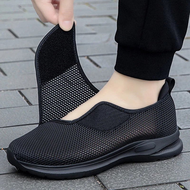 Comfortable mesh sneakers for wide or swollen feet