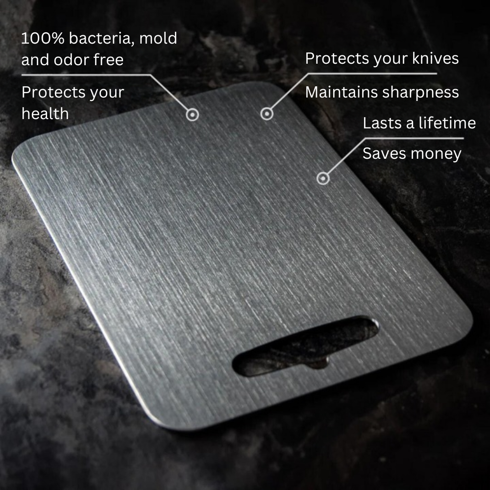 Alera Medical-Grade Titanium Cutting Board, Nonporous