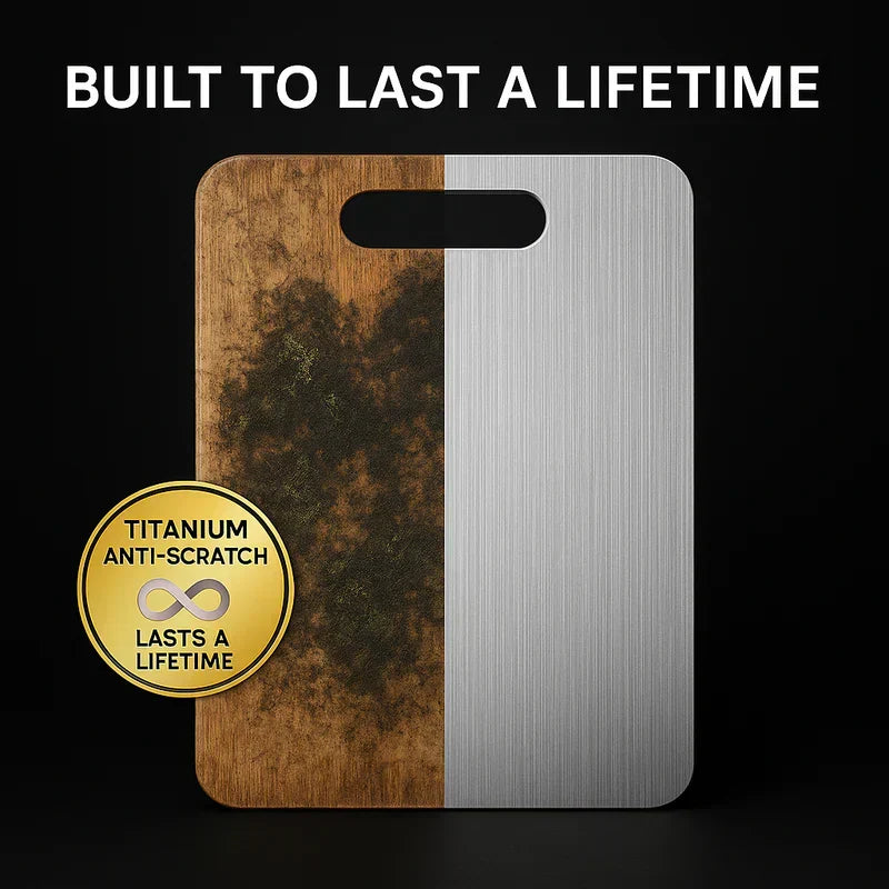 Alera Medical-Grade Titanium Cutting Board, Nonporous