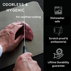 Alera Medical-Grade Titanium Cutting Board, Nonporous