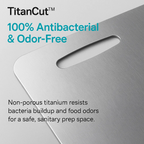 Alera Medical-Grade Titanium Cutting Board, Nonporous