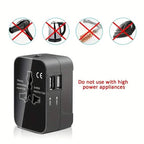 All-in-One Universal Travel Charger with Dual USB Charging Ports