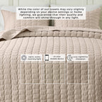 Gauze-Inspired Texture Quilt Set - Wave Stitch Collection