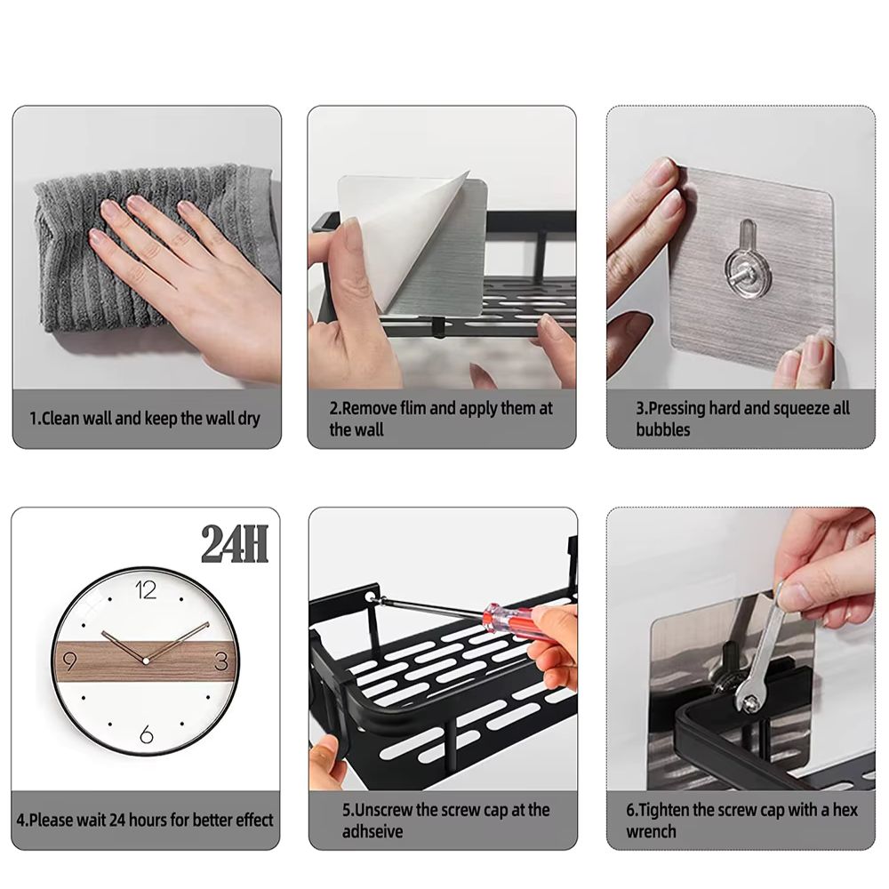 Aluminum Corner Shelf for Shower Storage