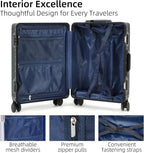 Aluminium Luggage: TSA Lock & Quiet Spinner Wheels