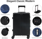 Aluminium Luggage: TSA Lock & Quiet Spinner Wheels