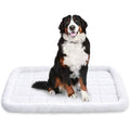 Amazon Basics Faux Sherpa Padded Bolster Pet Bed