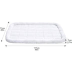 Amazon Basics Faux Sherpa Padded Bolster Pet Bed