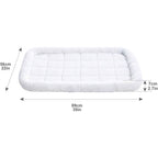 Amazon Basics Faux Sherpa Padded Bolster Pet Bed