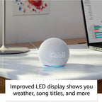 Amazon Echo Dot (5th Gen) with Clock  (Refurbished)