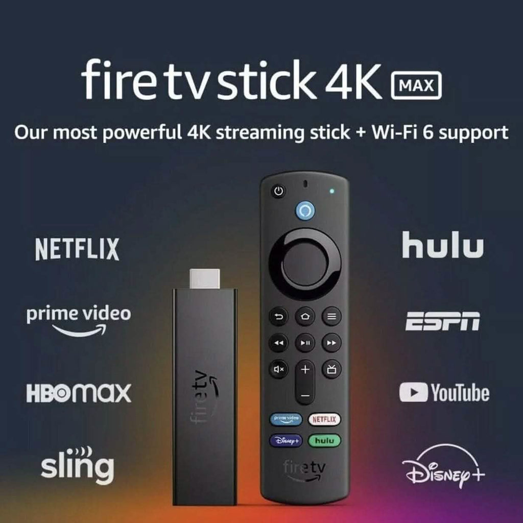 Amazon Fire TV Stick 4K MAX Streaming Device WiFi-6 Alexa Voice Remote (Refurbished)