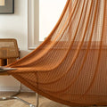 Boho Crochet Window Valance with Amber Hue