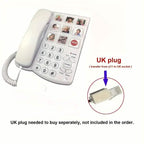 Amplified One Button Touch Big Button Corded Telephone with Speaker