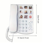 Amplified One Button Touch Big Button Corded Telephone with Speaker