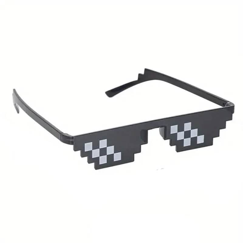 Anime Pixel Mosaic Funny Party Glasses