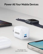 Anker Nano 511 Compact USB-C 18W Fast Charger for iPhone iPad (Refurbished)