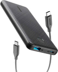 Anker USB-C Portable Charger, 18W PowerCore Slim 10000 PD, 10000mAh Power Delivery Power Bank (Refurbished)