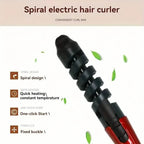 Anti Scald Spiral Curlers, Inner Button Wavy Curlers, Large Curls and Perm