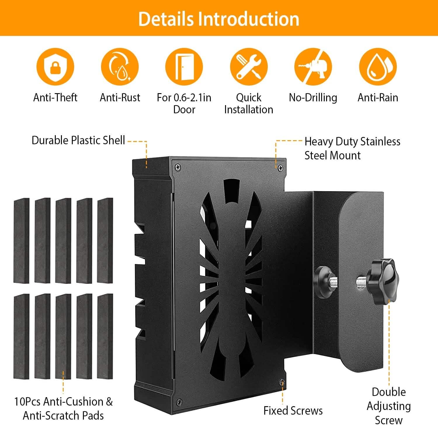 Anti Theft Video Doorbell Door Mount Fit for Most Doorbell Camera Accessories